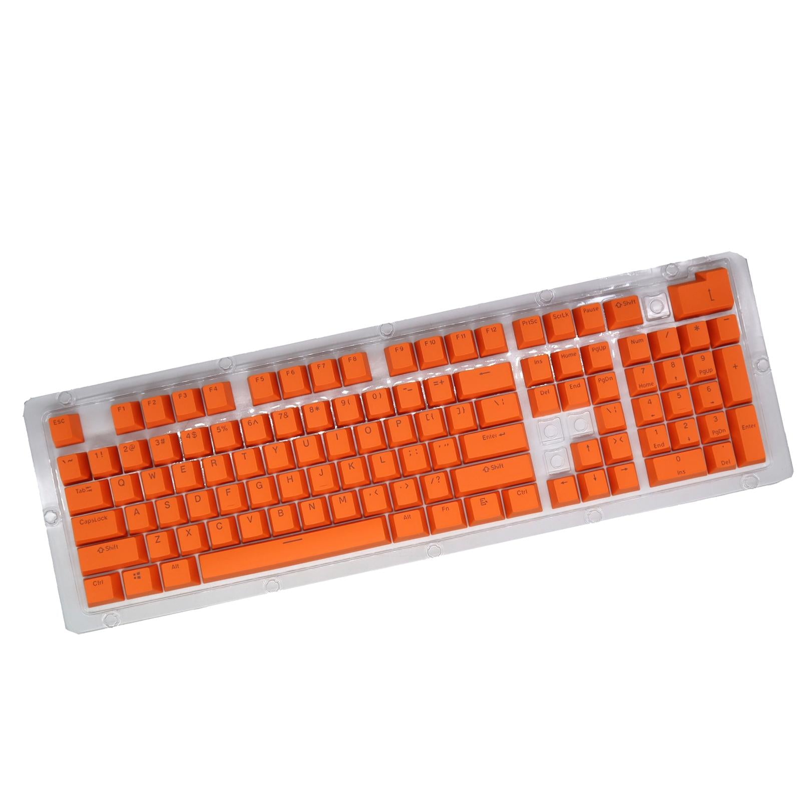 DIY PBT 104 Keys Keycaps for 61 64 72 98 Gaming Mechanical Keyboard  Orange