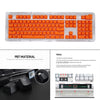 DIY PBT 104 Keys Keycaps for 61 64 72 98 Gaming Mechanical Keyboard  Orange