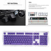 DIY PBT 104 Keys Keycaps for 61 64 72 98 Gaming Mechanical Keyboard  Purple