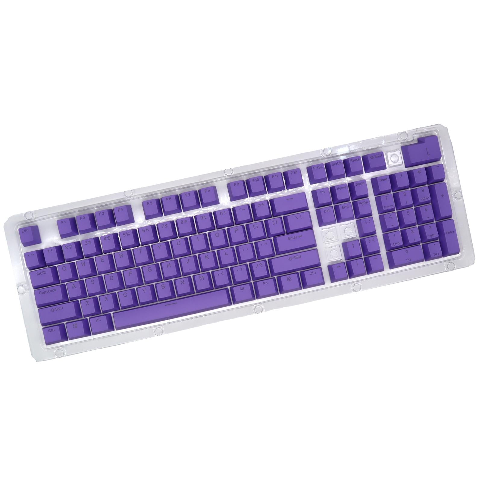 DIY PBT 104 Keys Keycaps for 61 64 72 98 Gaming Mechanical Keyboard  Purple