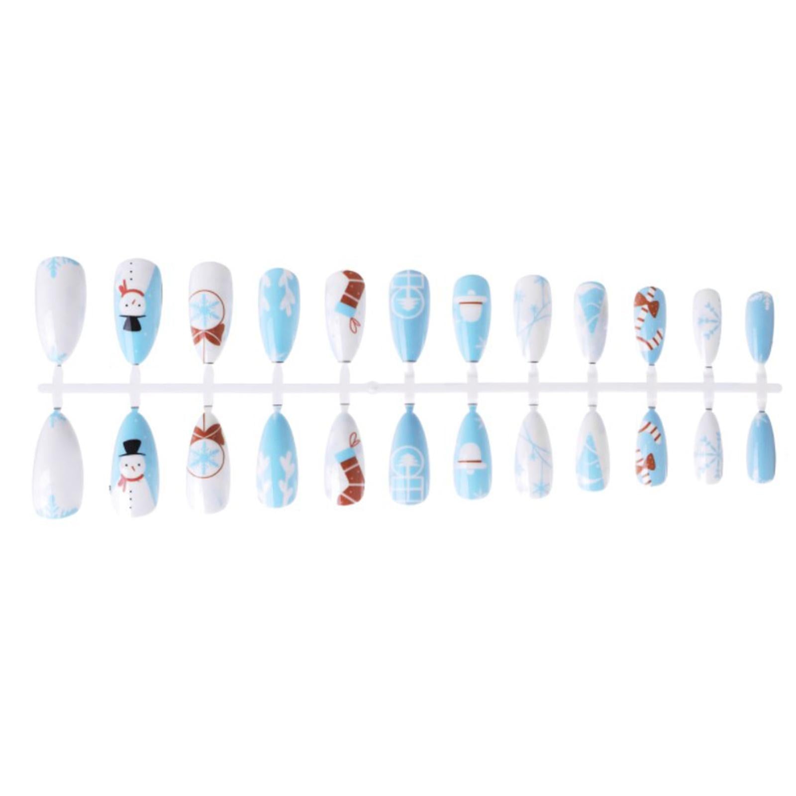 Reusable False Nails Fingernails for Manicure Decoration Christmas 288pcs