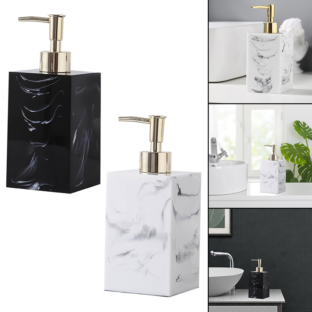 Refillable Soap Dispenser Kitchen Bathroom Pump Bottle Container White