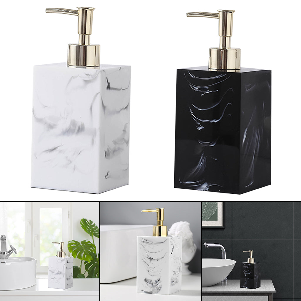 Refillable Soap Dispenser Kitchen Bathroom Pump Bottle Container White