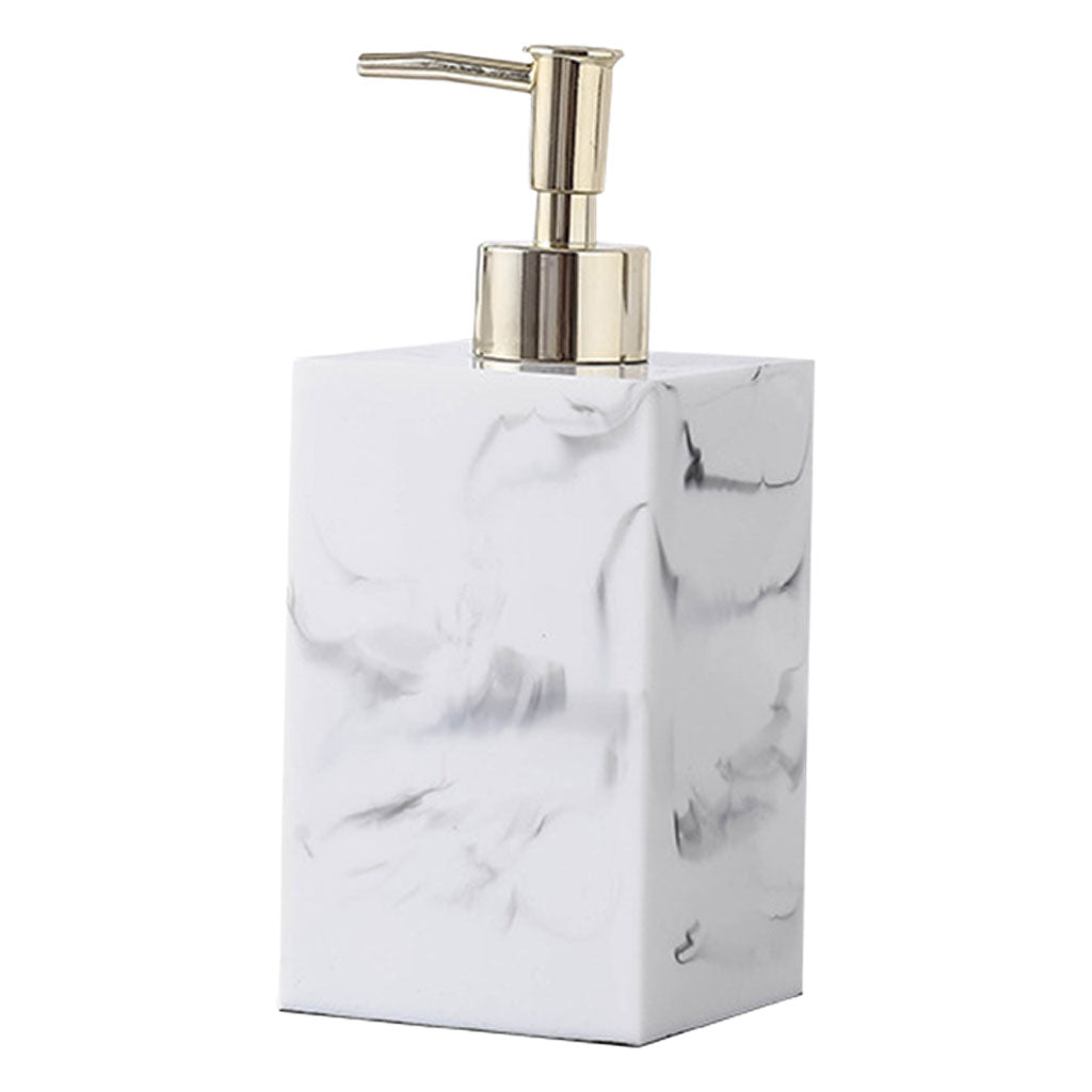 Refillable Soap Dispenser Kitchen Bathroom Pump Bottle Container White