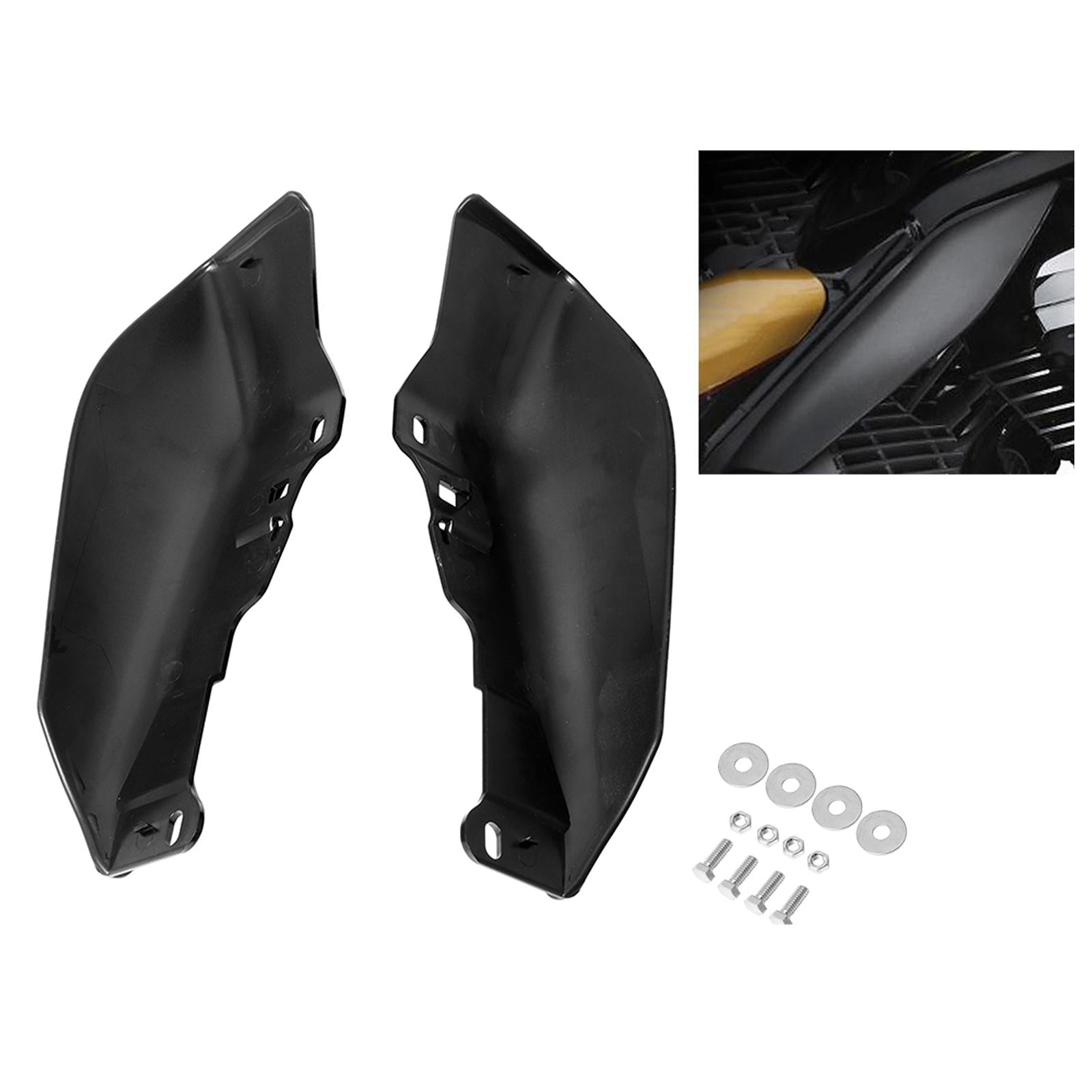 Black Mid-Frame Air Deflector Heat Shield For Harley Electra Glide Road 2016