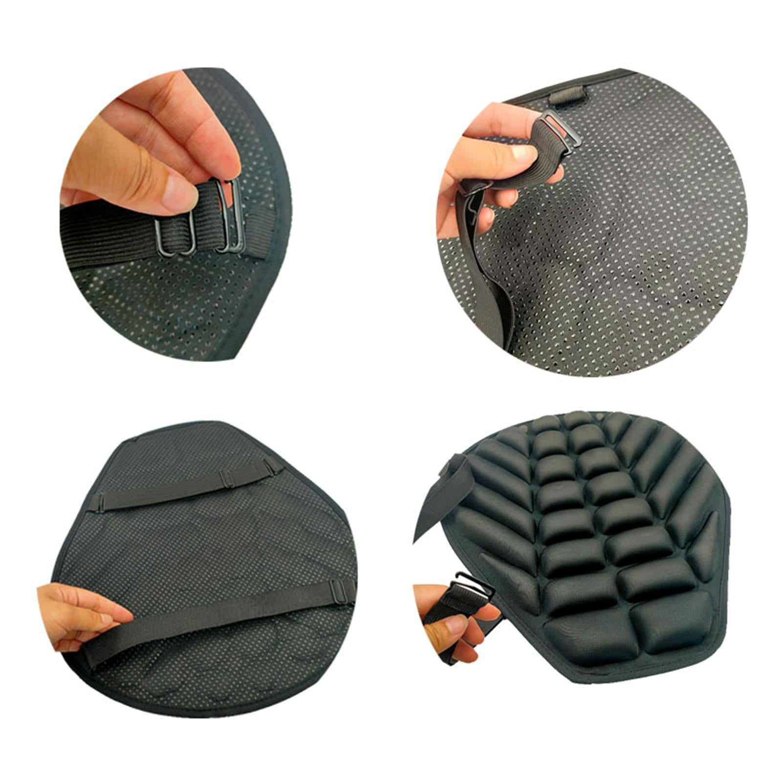 Air Motorcycle Seat Cushion Pressure Relief Pad Cushion for Riding Anti-slip