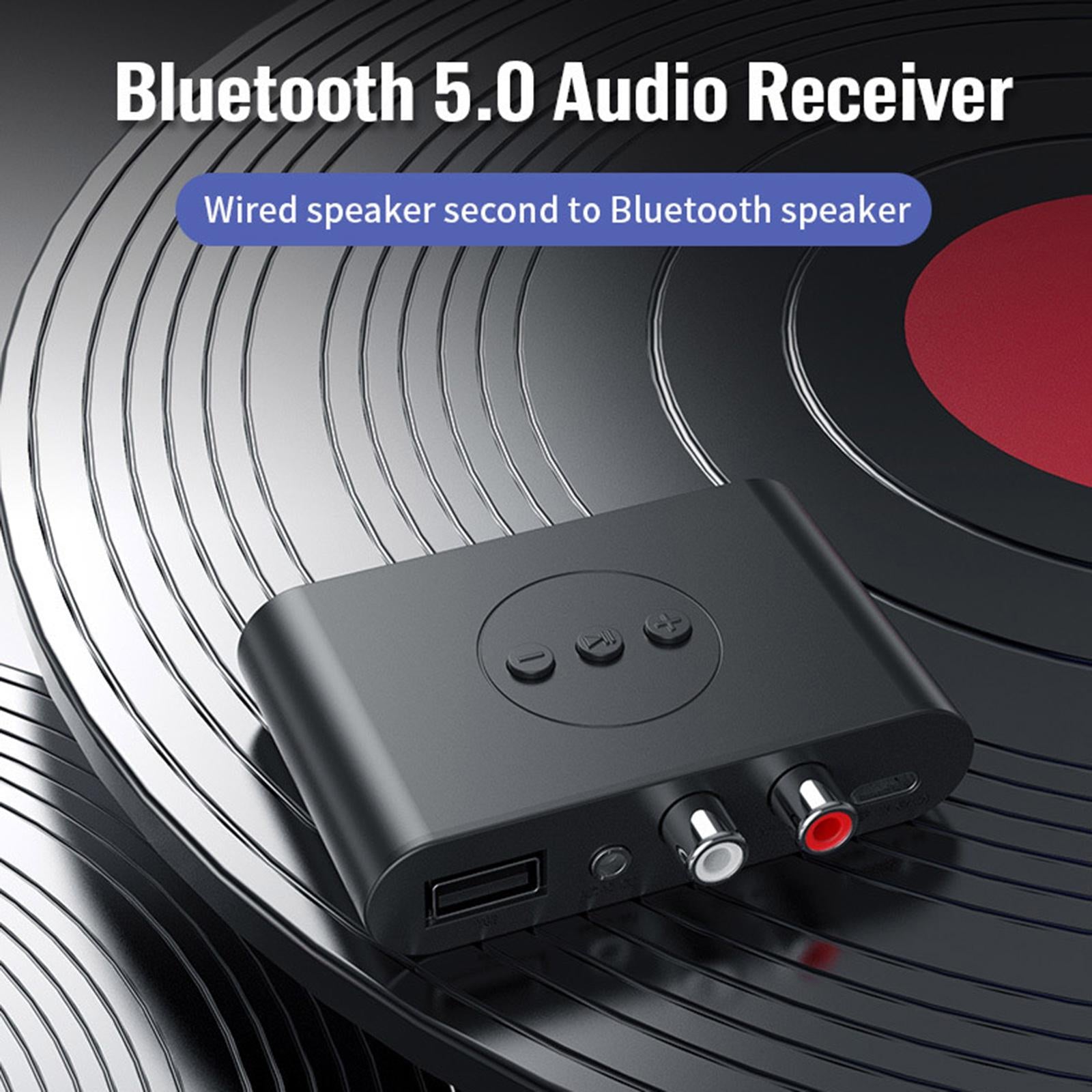 Wireless Bluetooth 5.0 Adapter 3.5mm Aux Stereo Audio Receiver U Disk Play