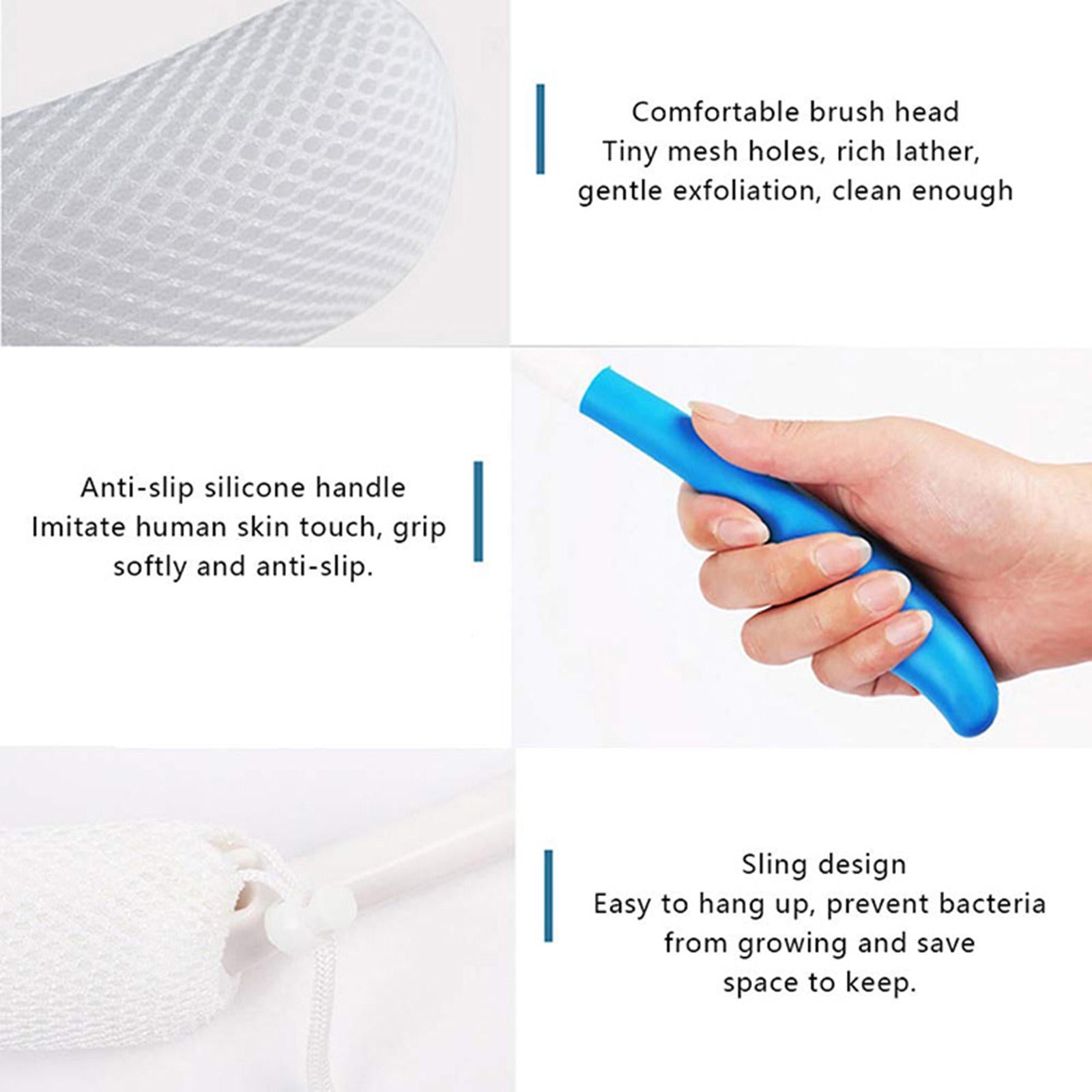 15.35 inch Back Bath Brush Lotion Applicators with Long Handle Back Scrubber