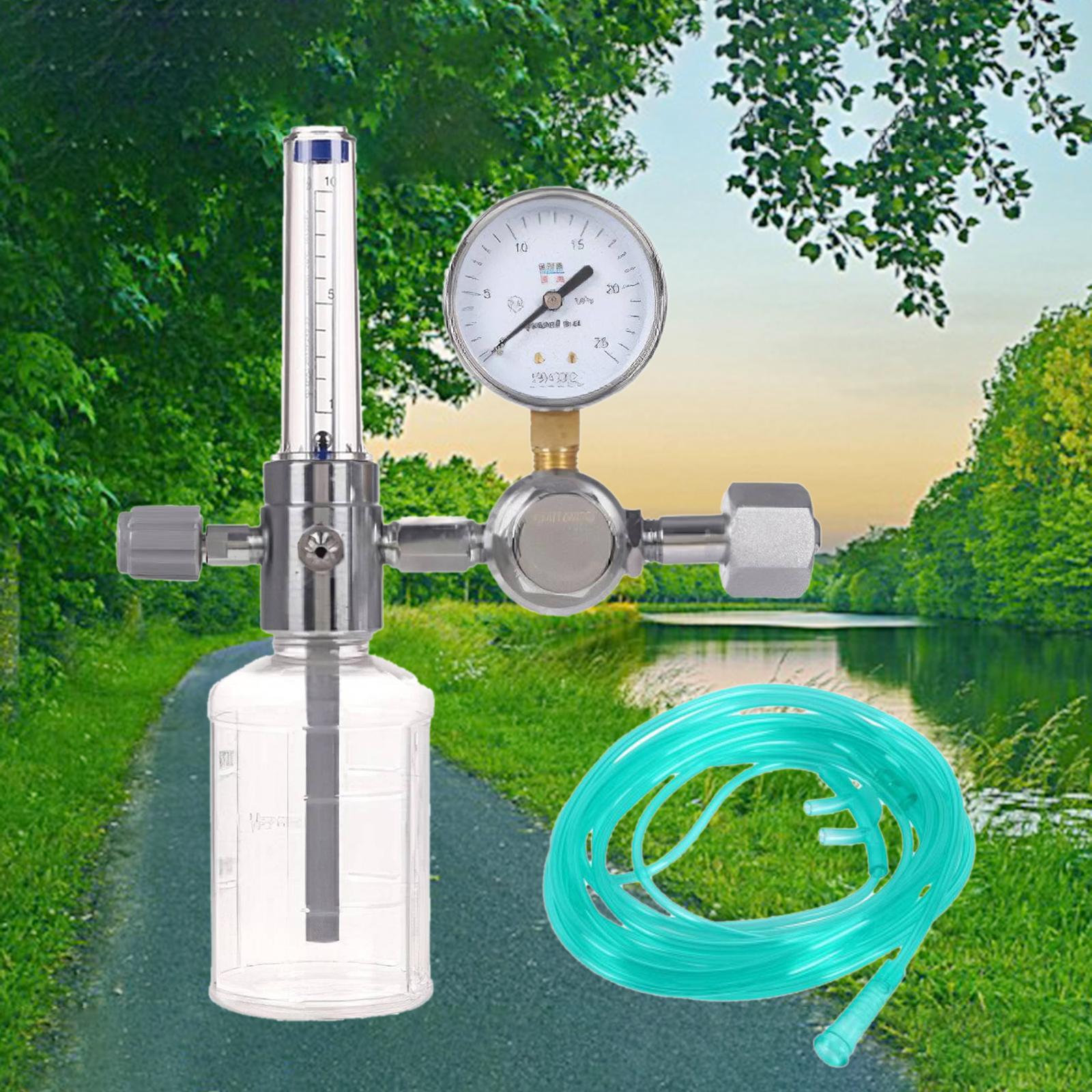 Flow Meter O2 Oxygen Inhaler Pressure Reducing Valve Regulator Oxygen Meter