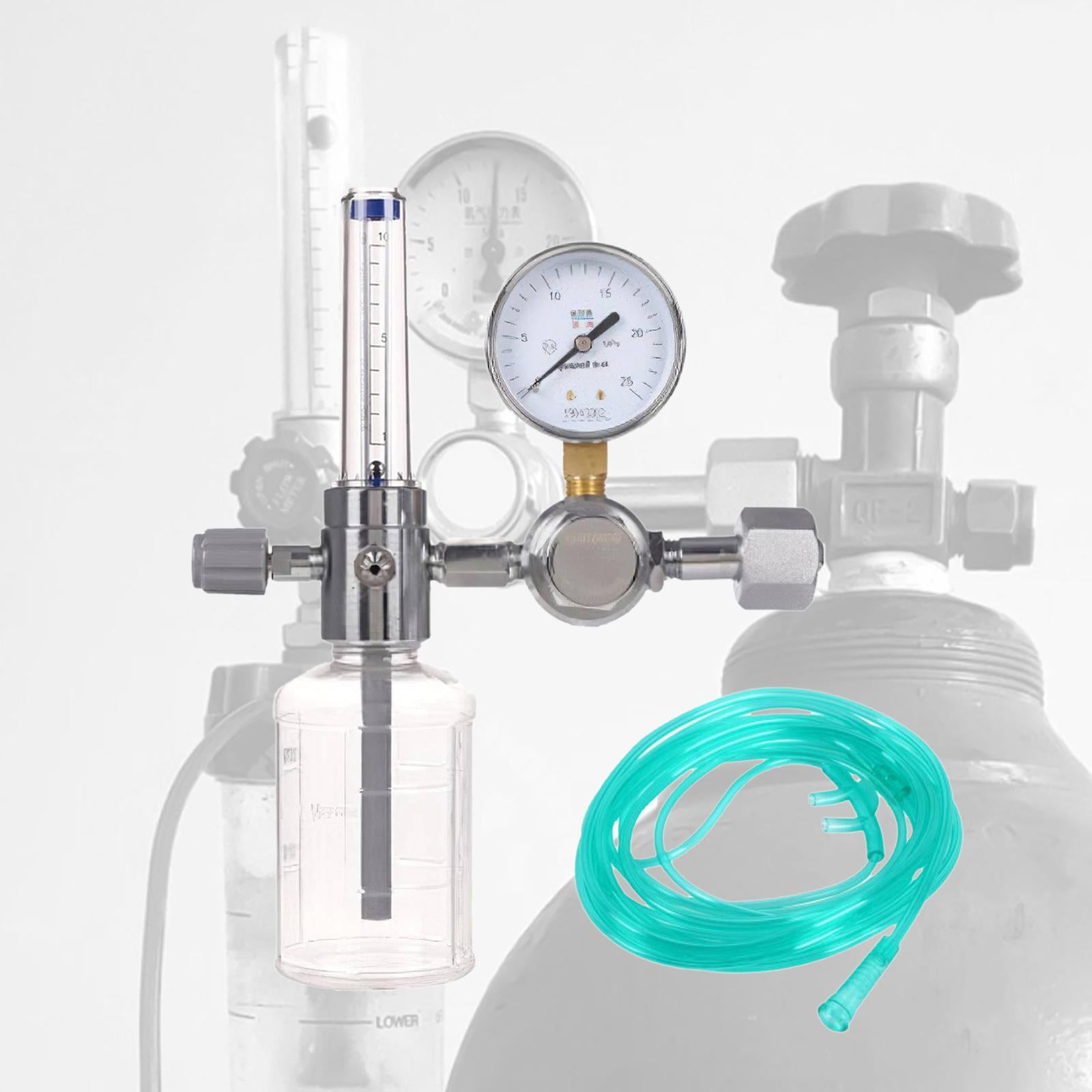 Flow Meter O2 Oxygen Inhaler Pressure Reducing Valve Regulator Oxygen Meter