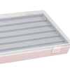 3 Layers Keycaps Storage Box w/Clear Cover with Dividers Organizer Pink