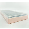 3 Layers Keycaps Storage Box w/Clear Cover with Dividers Organizer Pink