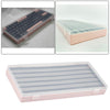 3 Layers Keycaps Storage Box w/Clear Cover with Dividers Organizer Pink