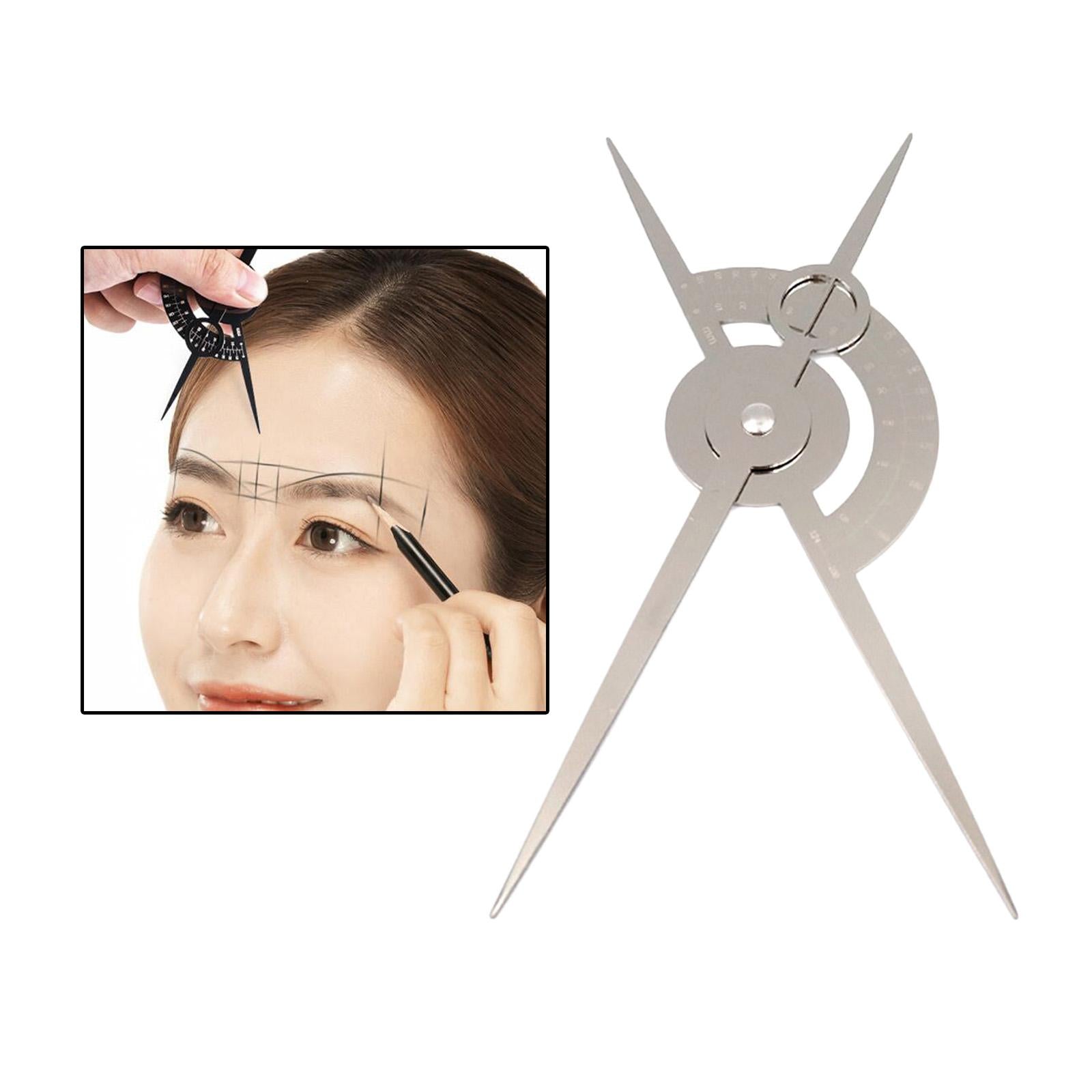 Eyebrow Caliper Microblading Permanent Makeup Ratio Measuring Tool Silver