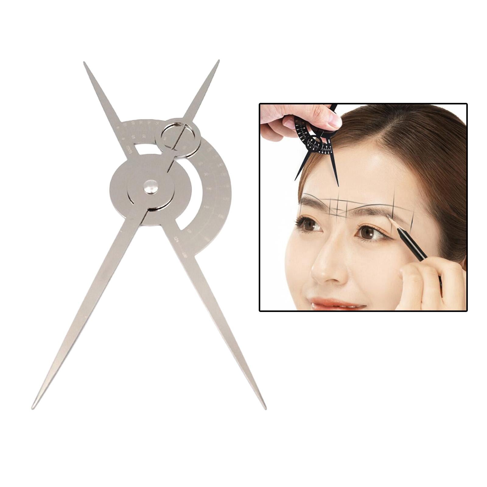 Eyebrow Caliper Microblading Permanent Makeup Ratio Measuring Tool Silver