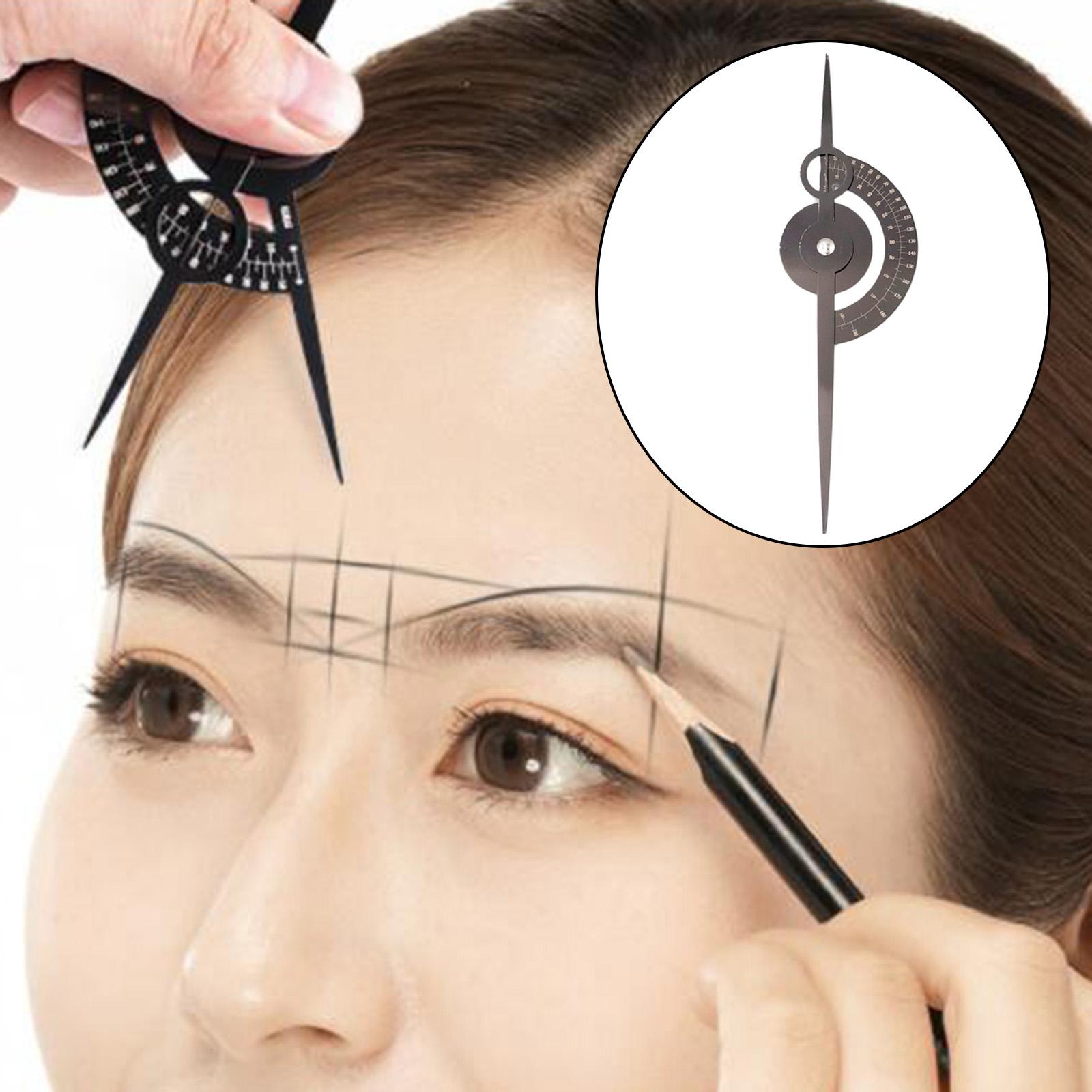 Eyebrow Caliper Microblading Permanent Makeup Ratio Measuring Tool Black
