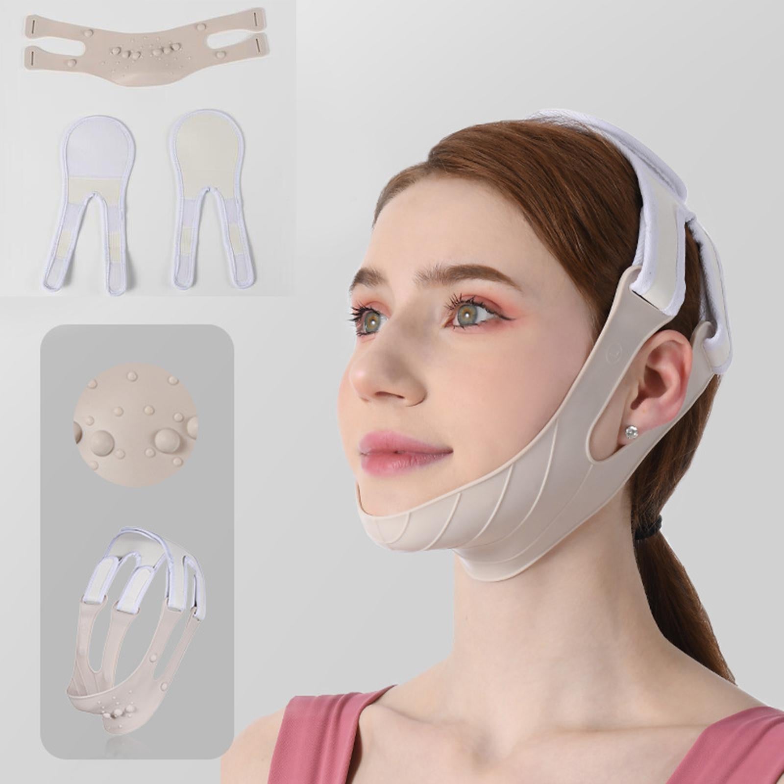 V Line Face Slimming Double Chin Reducer Mask Lifting Belt Silicone