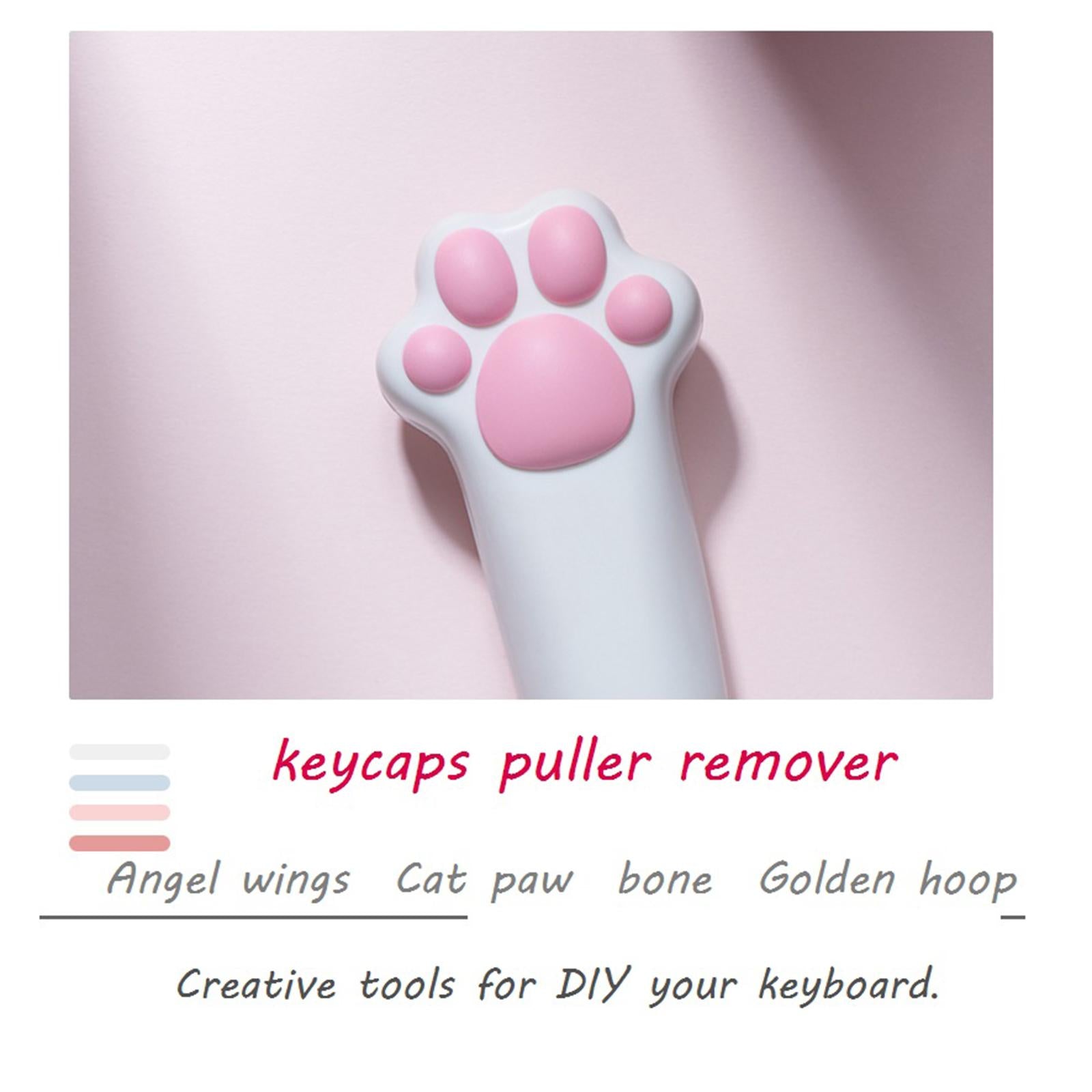 Compact Cute Keycap Puller Remover DIY for Mechanical Keyboards Golden Hoop