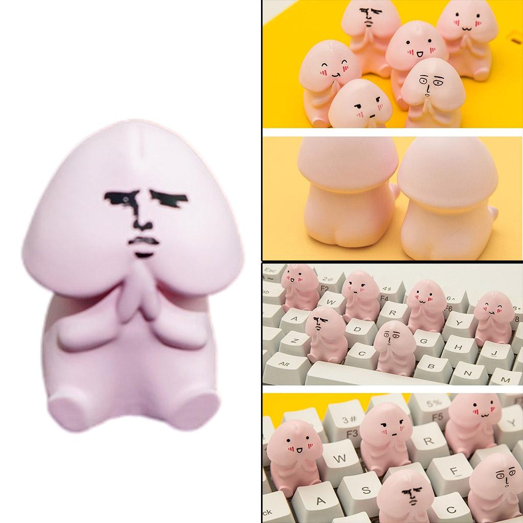 Personality Keycap Accessories Cartoon Single Keycaps Replacement  Handsome