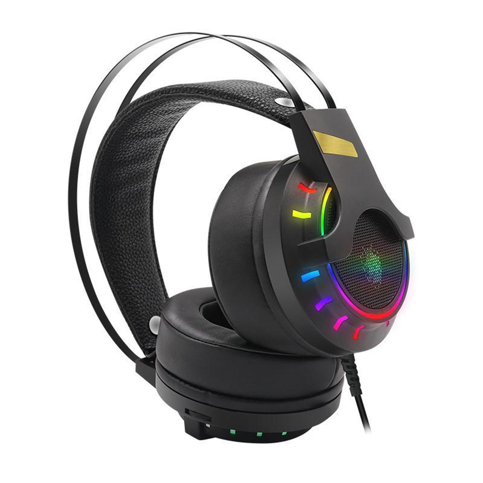 K3 7.1 Channel Gaming Headset Headphone for Music RGB Light Backlit with Mic