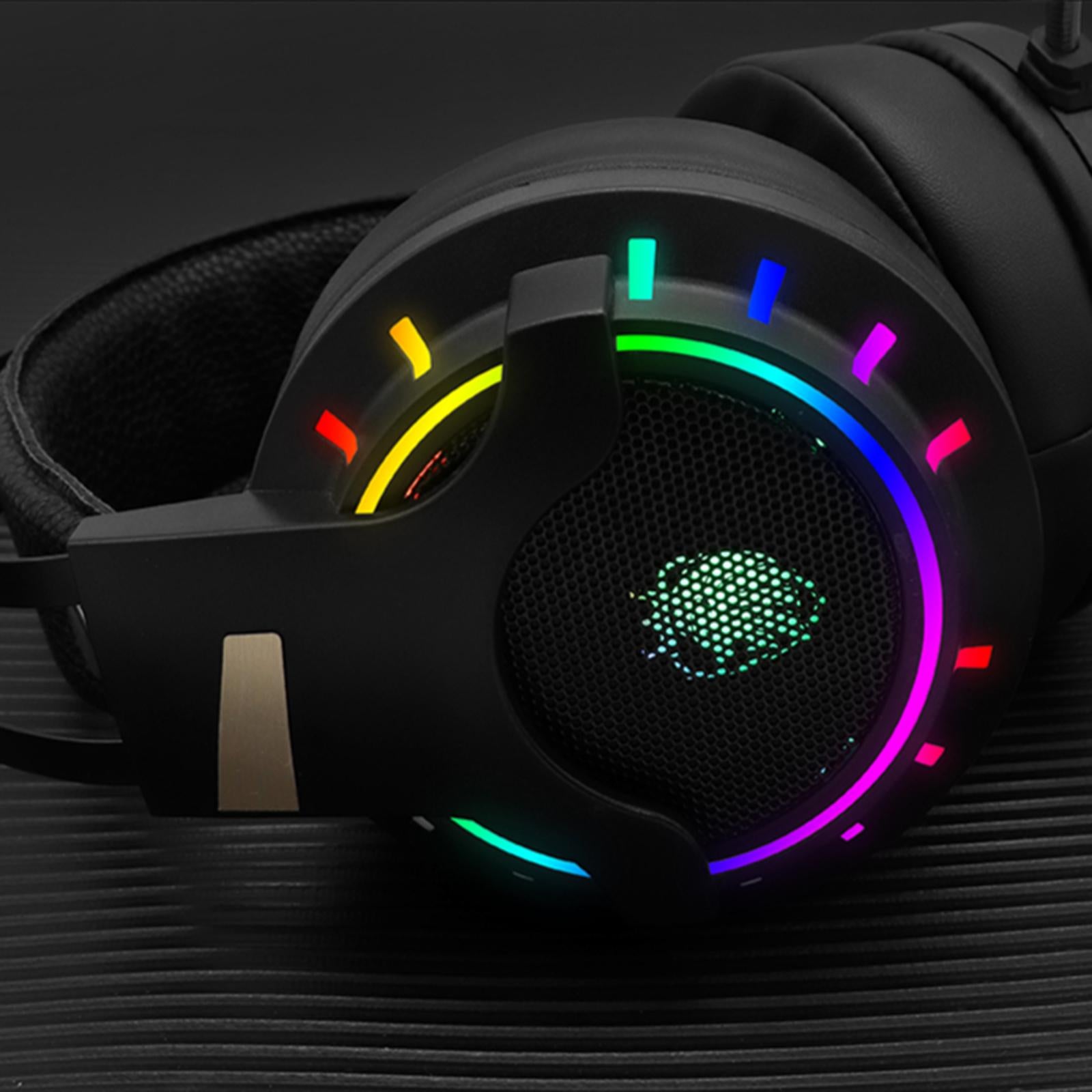 K3 7.1 Channel Gaming Headset Headphone for Music RGB Light Backlit with Mic