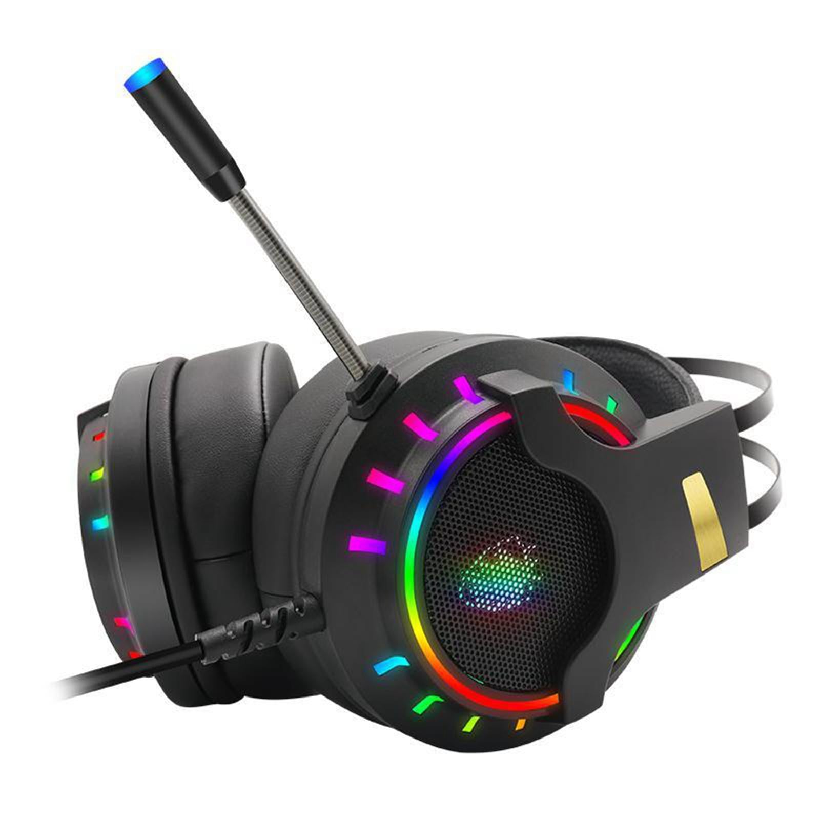 K3 7.1 Channel Gaming Headset Headphone for Music RGB Light Backlit with Mic