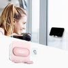 Shower Wall Phone Holder Hands Free Bathroom Kitchen Office Glass Mirrors pink pink back