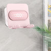 Shower Wall Phone Holder Hands Free Bathroom Kitchen Office Glass Mirrors pink pink back