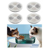 2L Cats and Dogs Feed Water Pet Feeder Dry Food Dispenser 4pcs Filters Only