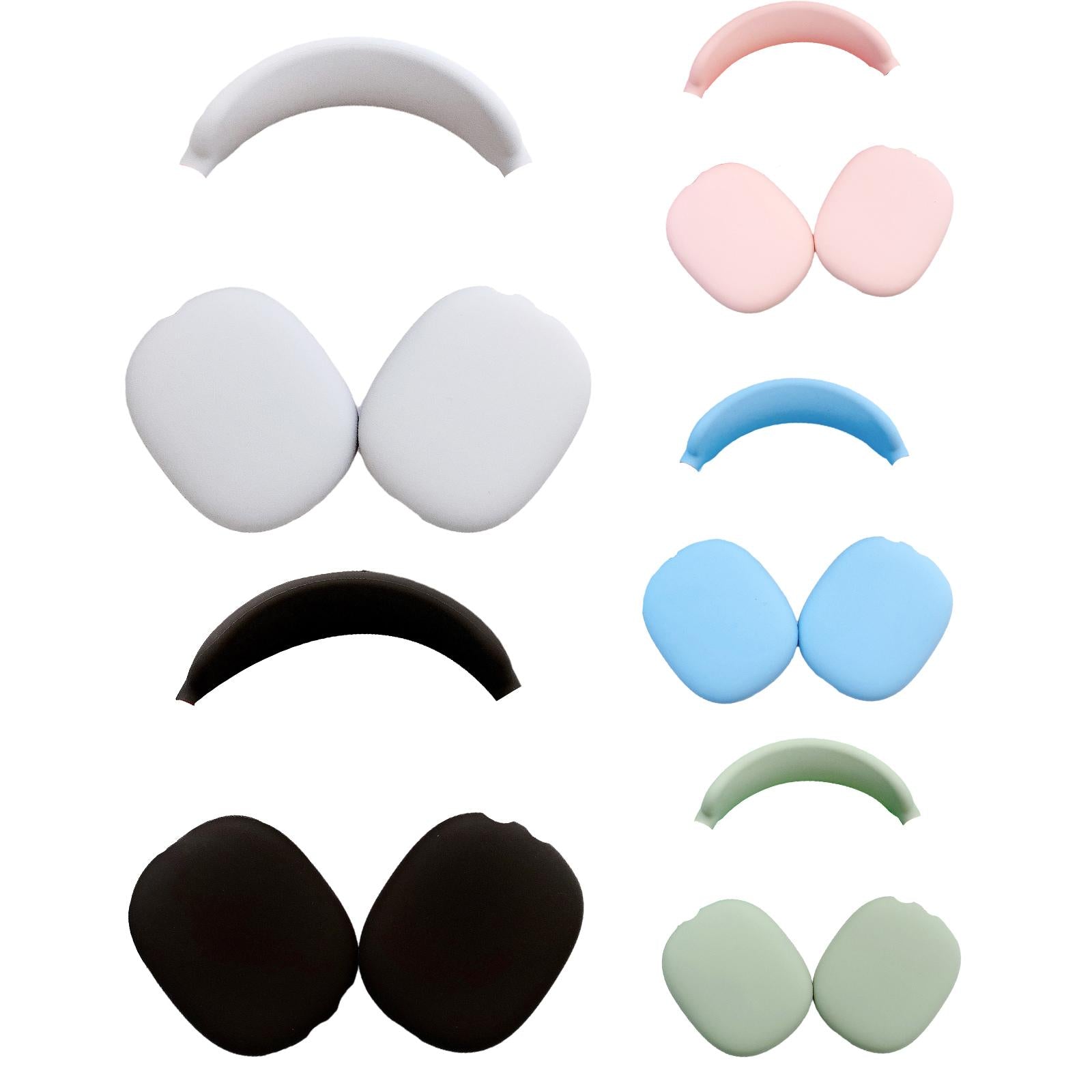 Silicone Case Ear Cups Cover for Airpods Max Headset Accessories Black