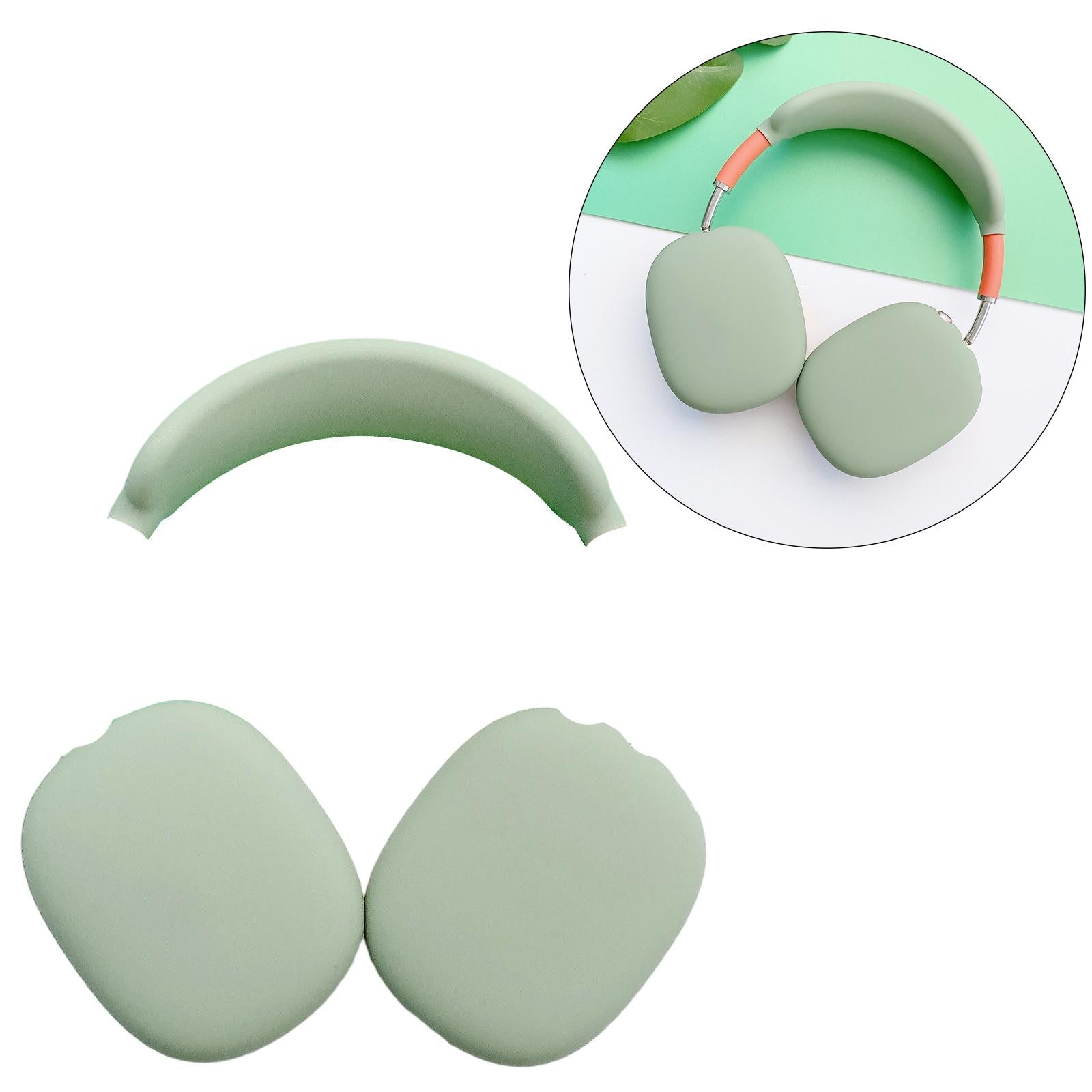 Silicone Case Ear Cups Cover for Airpods Max Headset Accessories Green