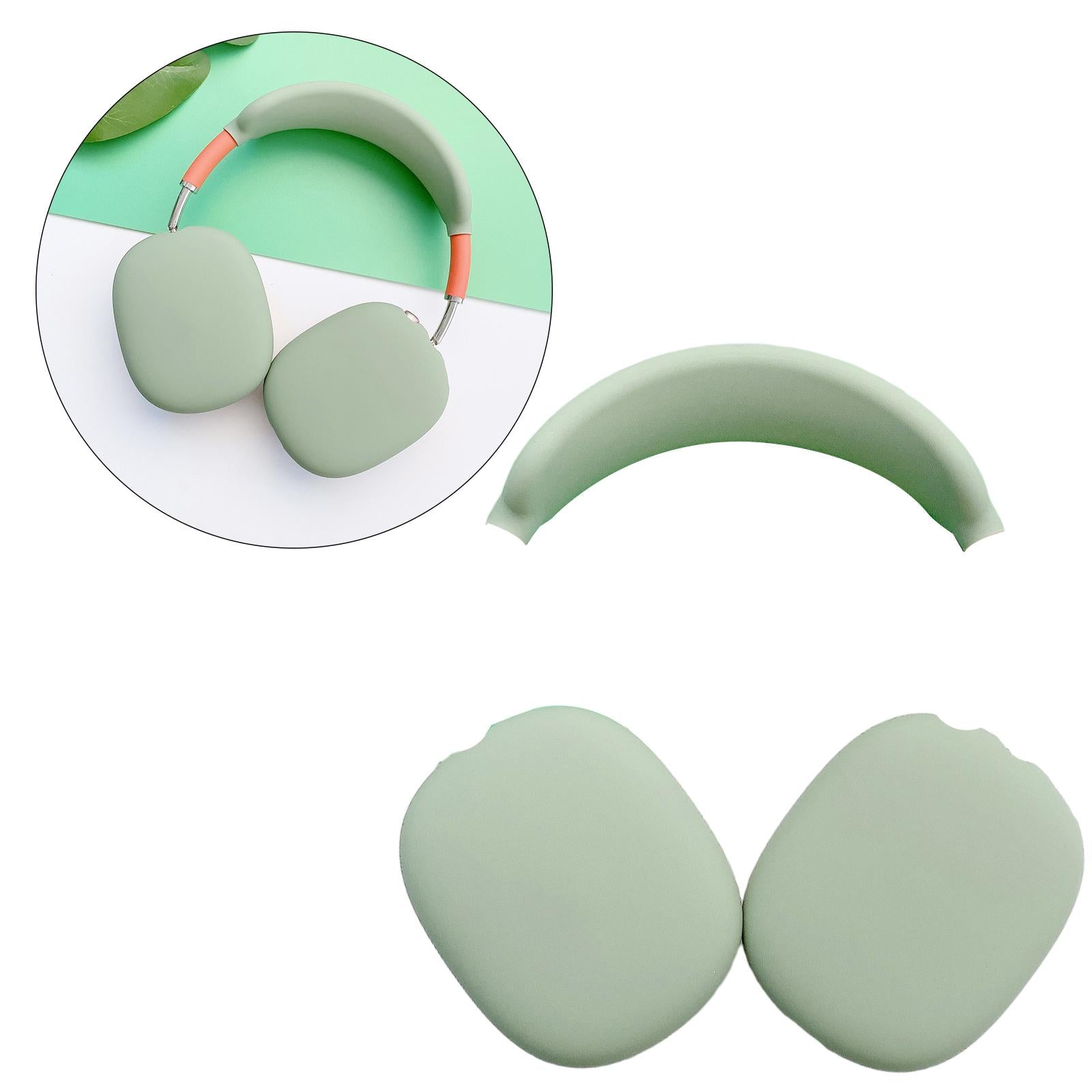 Silicone Case Ear Cups Cover for Airpods Max Headset Accessories Green