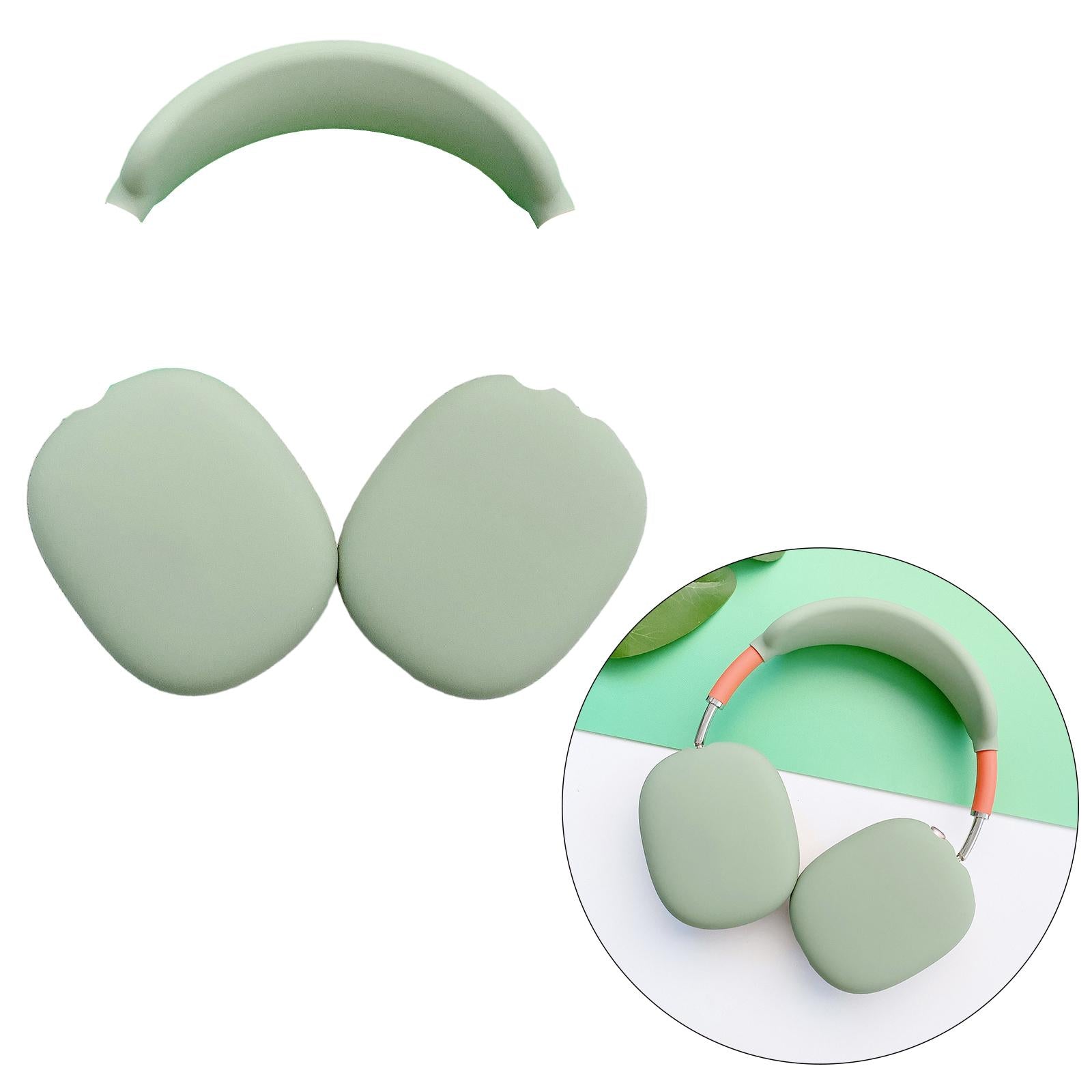 Silicone Case Ear Cups Cover for Airpods Max Headset Accessories Green