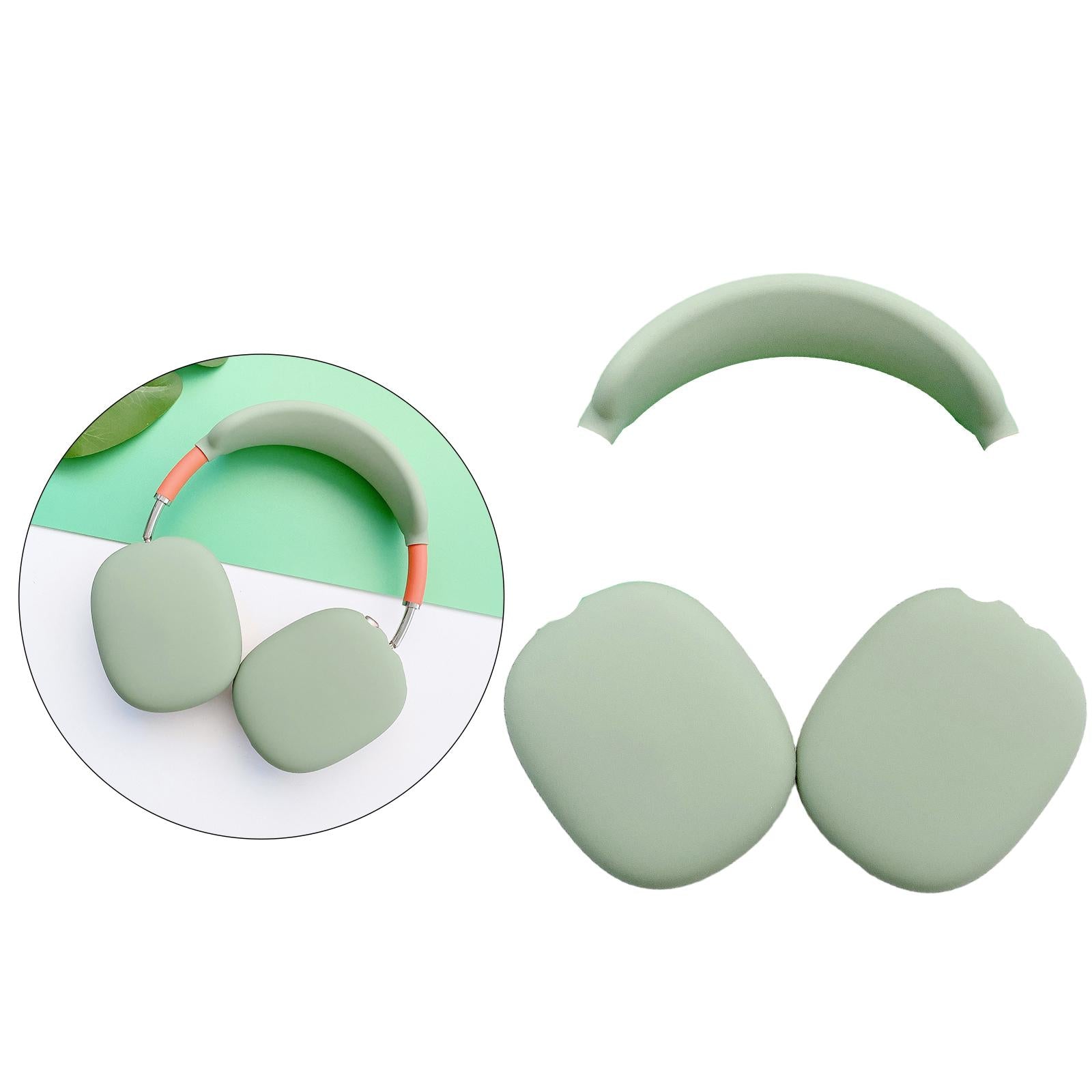 Silicone Case Ear Cups Cover for Airpods Max Headset Accessories Green