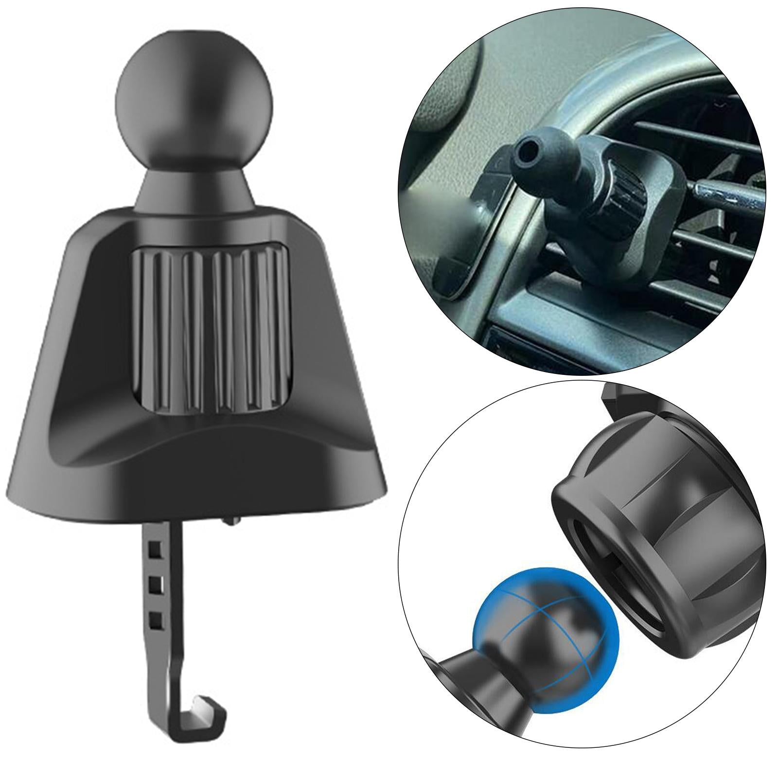 Car Air Vent Clip Joint Ball Adapter Hook Twist-Lock Phone Holder Stand 15mm