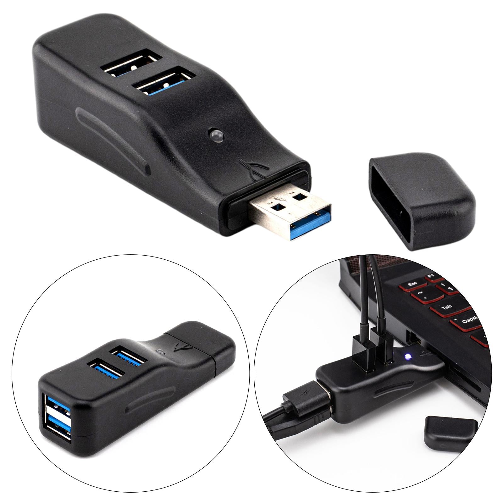 4 Port USB 3.0 Multi HUB Splitter Expansion Desktop PC Laptop