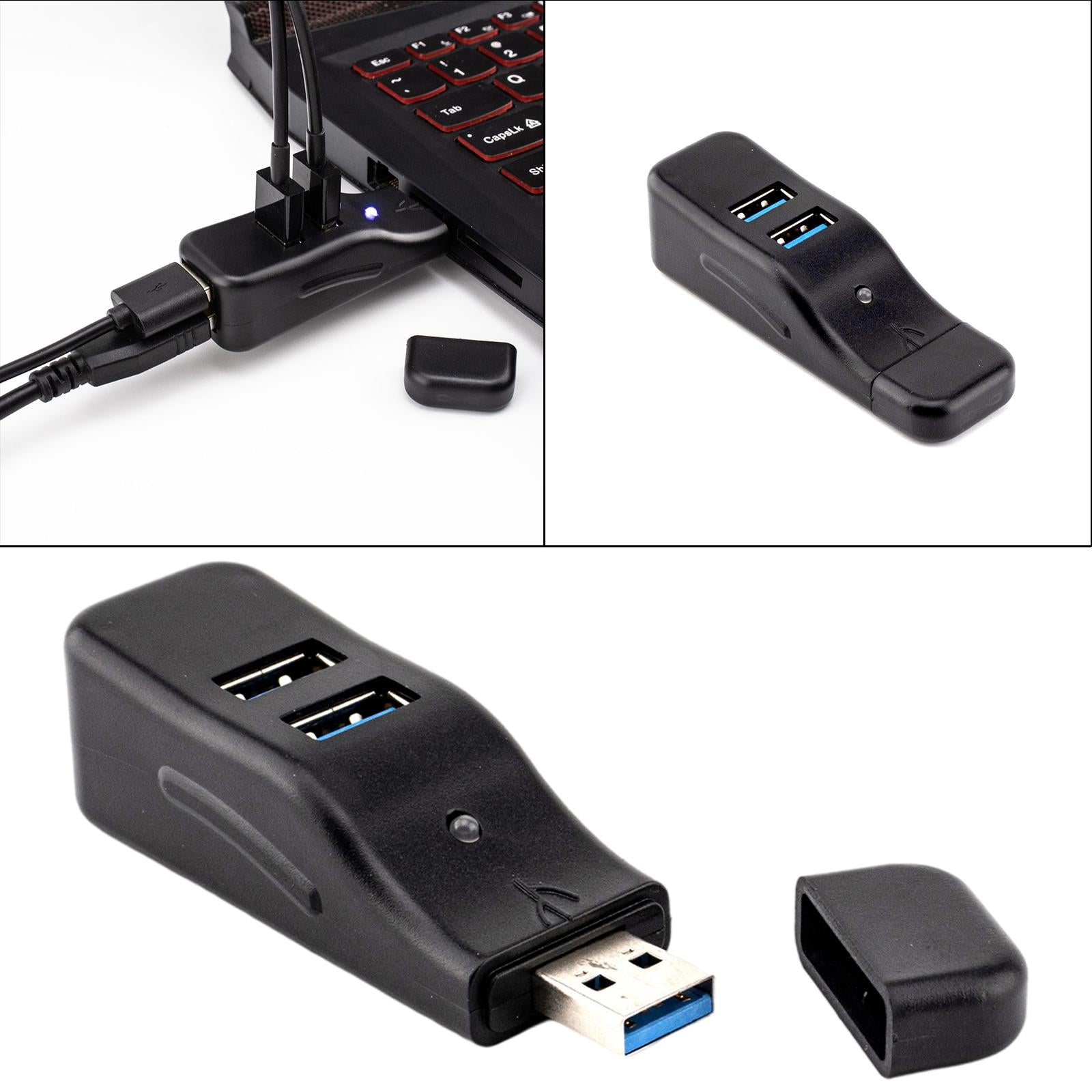 4 Port USB 3.0 Multi HUB Splitter Expansion Desktop PC Laptop