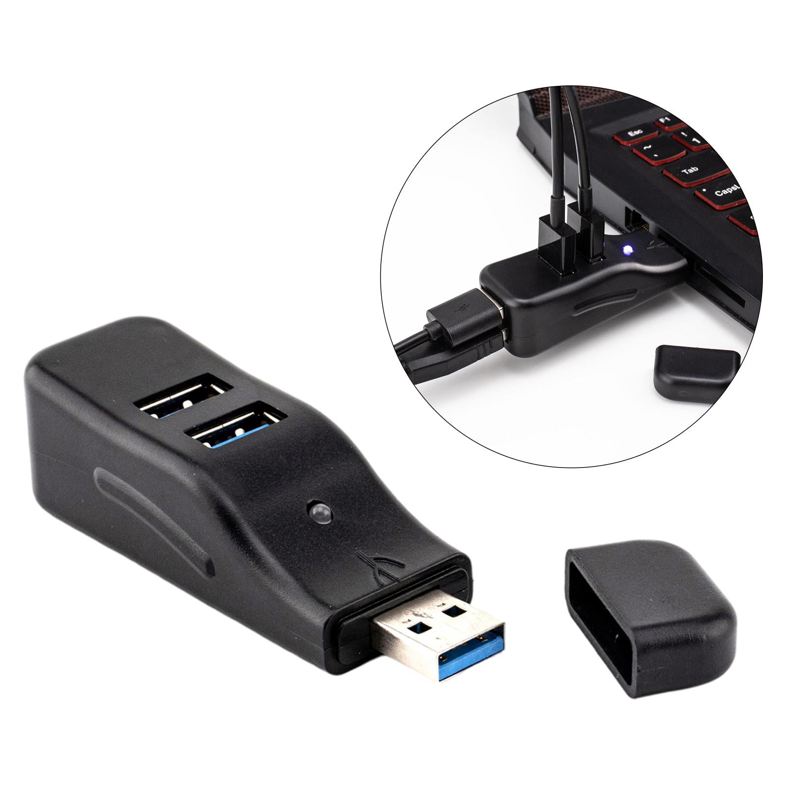 4 Port USB 3.0 Multi HUB Splitter Expansion Desktop PC Laptop