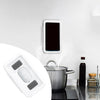 Waterproof Wall Mount Shower Phone Holder Bathroom Phone Storage Case White