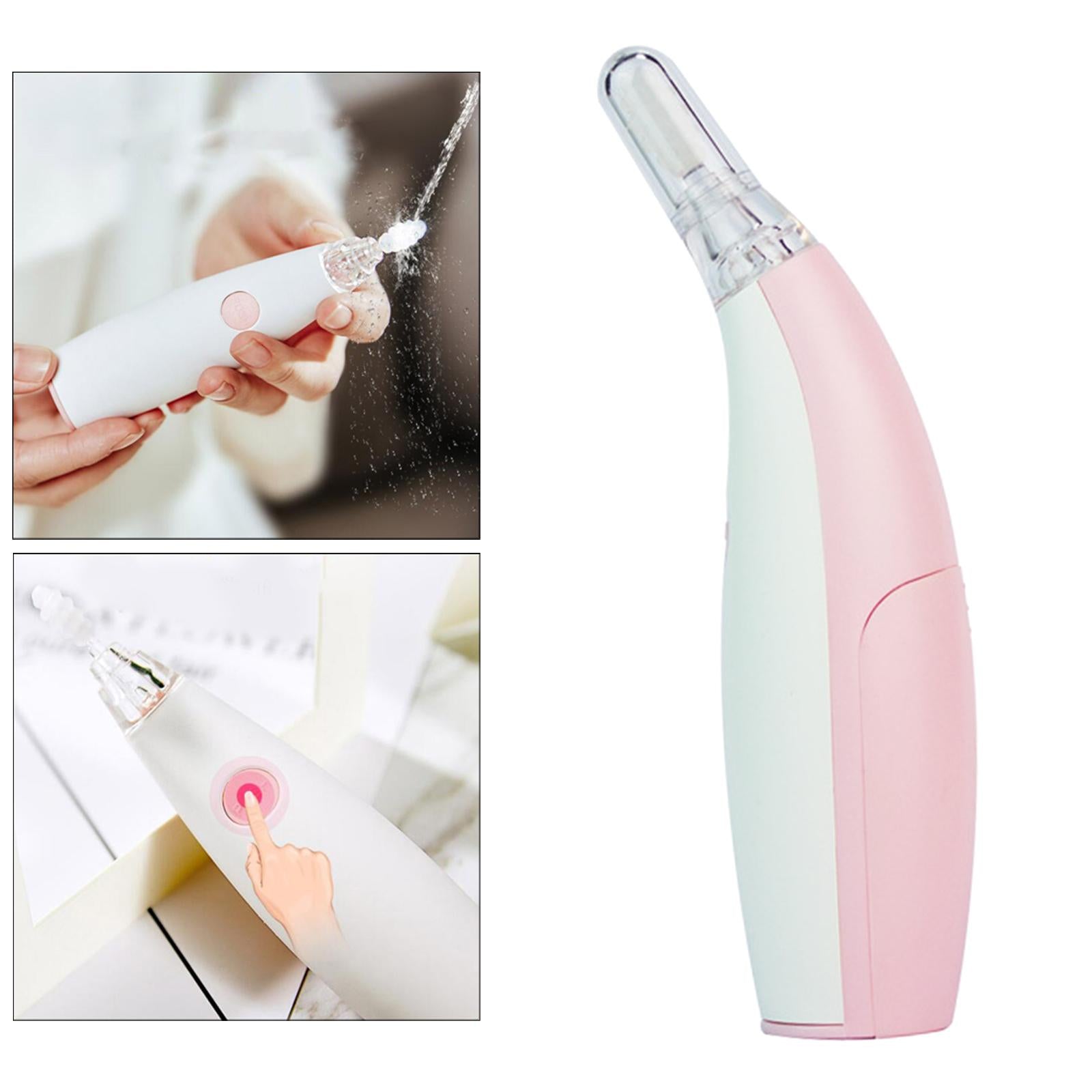 Kid's Electric Ear Wax Remover Earwax Cleaner Set Removal Tool Painless Pink