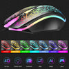 LED Gaming Keyboard and Mouse Combo RGB Hot Key Bottons Ergonomic USB for PC