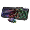 LED Gaming Keyboard and Mouse Combo RGB Hot Key Bottons Ergonomic USB for PC