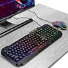 LED Gaming Keyboard and Mouse Combo RGB Hot Key Bottons Ergonomic USB for PC