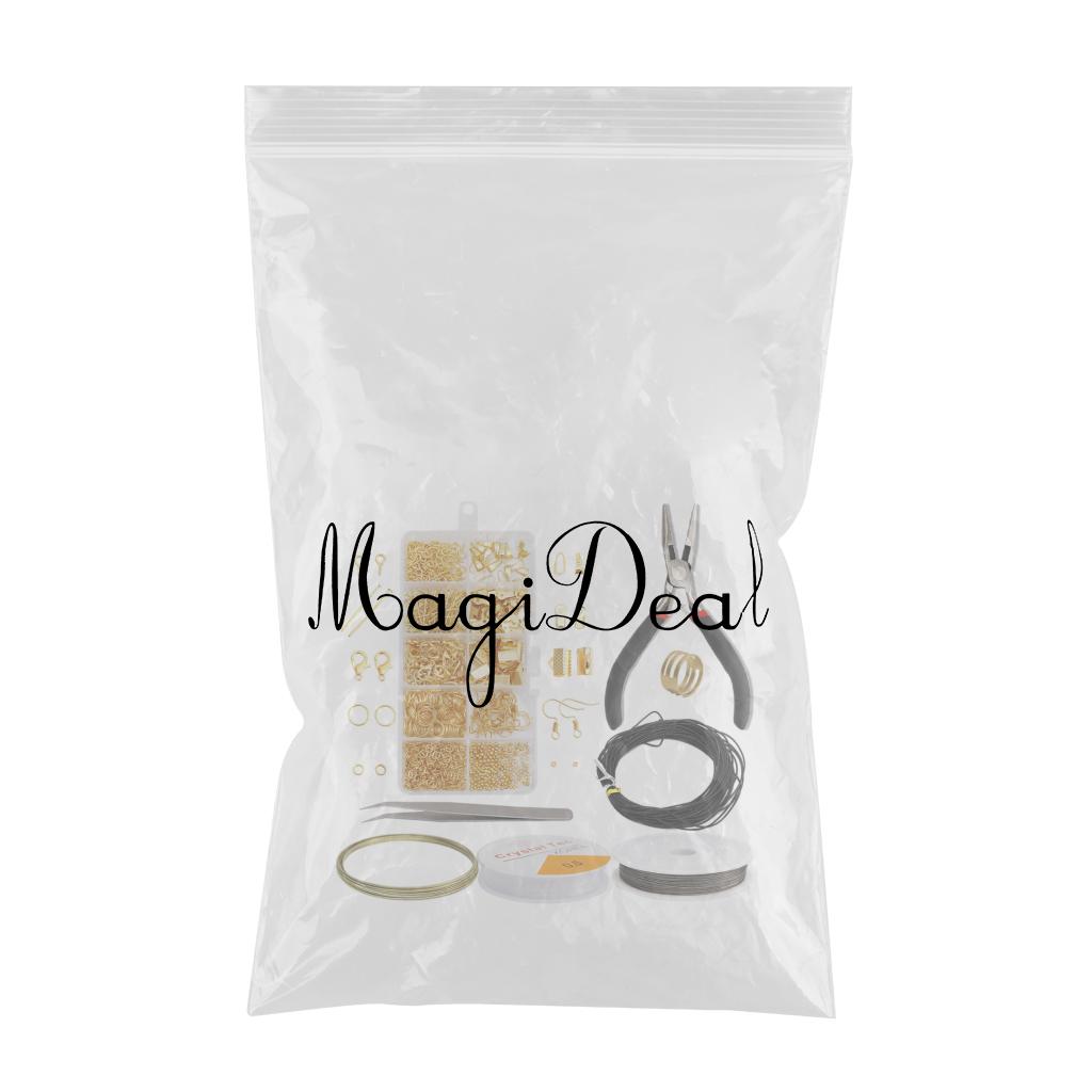 Jewelry Findings Kits DIY Earrings Adults Beading Repair Tools gold