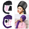 Portable Bonnet Hood Cover Hair Dryer Attachment Retractable Hose Black