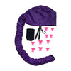 Portable Bonnet Hood Cover Hair Dryer Attachment Retractable Hose Purple