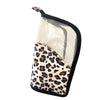 Stand Foldable Makeup Brush Bag Organizer for Beauty Female Leopard Print