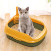 Cat Litter Box Pet Litter Tray Kitten Pan Toilet Shovel Bedpan Green