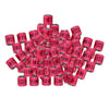 100Pcs 2022 Aluminium Bird Racing Pigeon Foot Rings Bands 8mm Pink