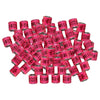 100Pcs 2022 Aluminium Bird Racing Pigeon Foot Rings Bands 8mm Pink